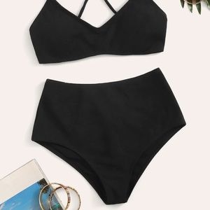 BOTTOMS ONLY Black bathing suit bottoms only